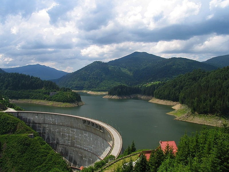 Romania-Dragan dam, dragan dam, romania, HD wallpaper