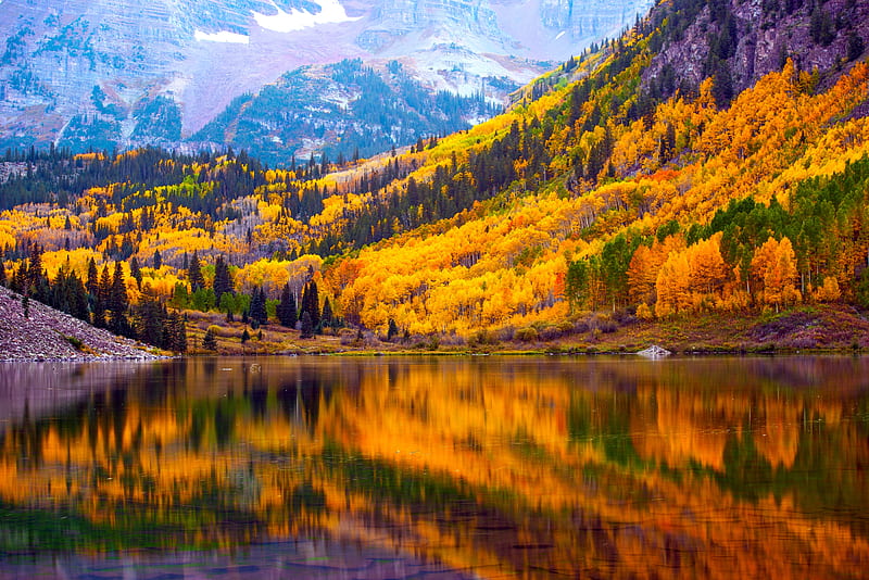 4K free download | Autumn in mountains, hills, forest, colorful, fall ...