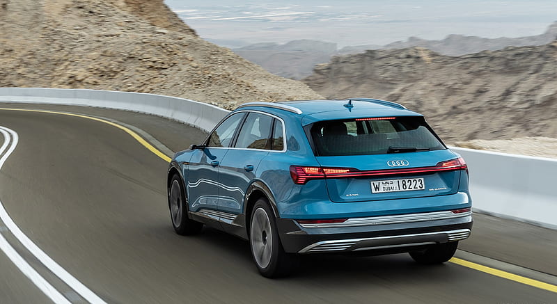 2019 Audi e-tron (Color: Antigua Blue) - Rear , car, HD wallpaper