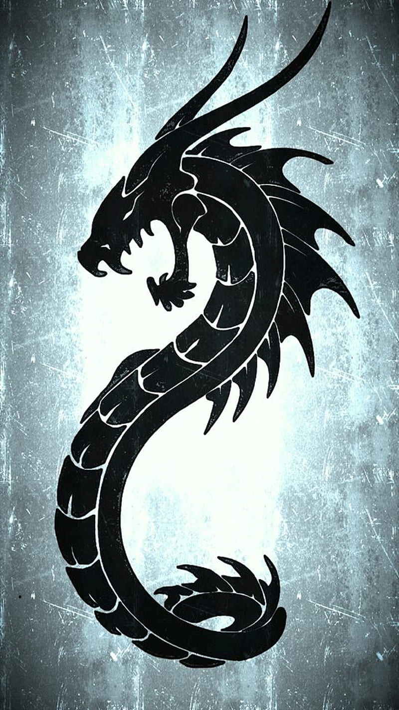 Black Dragon, dragon, serpent, snake, viper, HD phone wallpaper | Peakpx