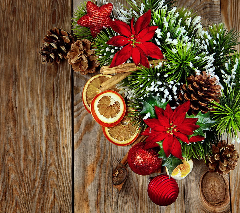 Christmas Decoration, christmas, decoration, merry, snow, winter, wood, HD wallpaper