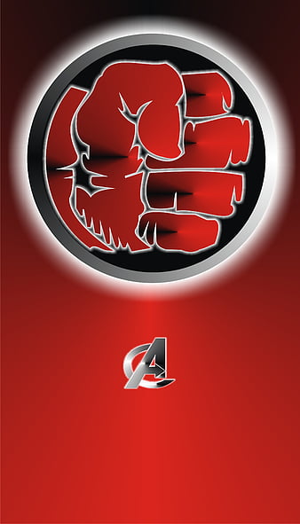 HD wallpaper logo hulk rojo avengers thumbnail
