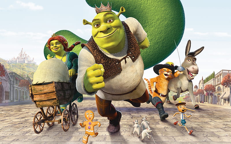 Shrek the Third (2007), poster, movie, green, animation, pixar, funny, shrek the third, HD wallpaper