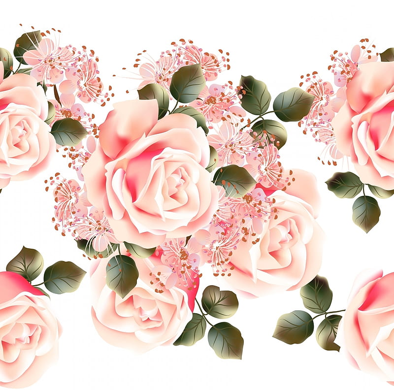 Texture, rose, pink, pattern, flower, paper, HD wallpaper