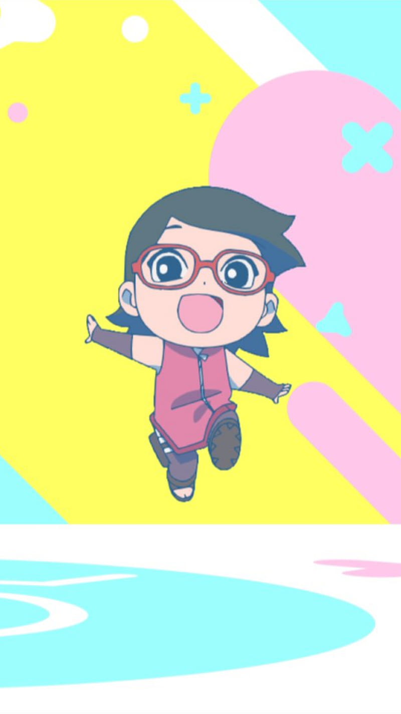 Camiseta Sarada Uchiha Chibi Anime Naruto