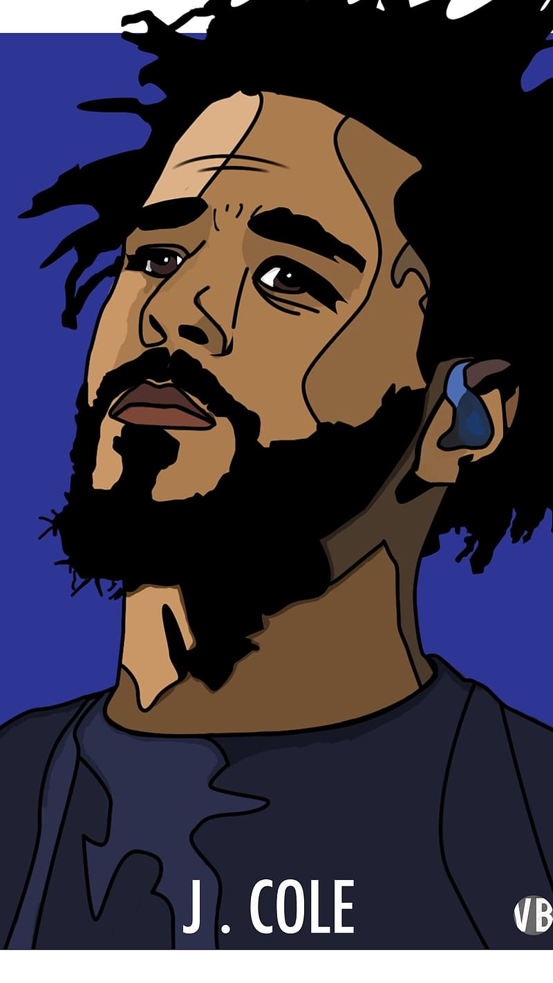 J Cole, Art Work, rapper, music, hip hop, HD phone wallpaper