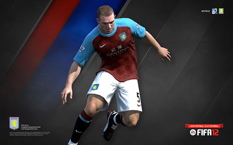 FIFA12 Richard Dunne-Aston Villa football club, HD wallpaper