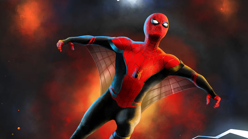 Spiderman Newart , spiderman, superheroes, artwork, digital-art, art, HD wallpaper