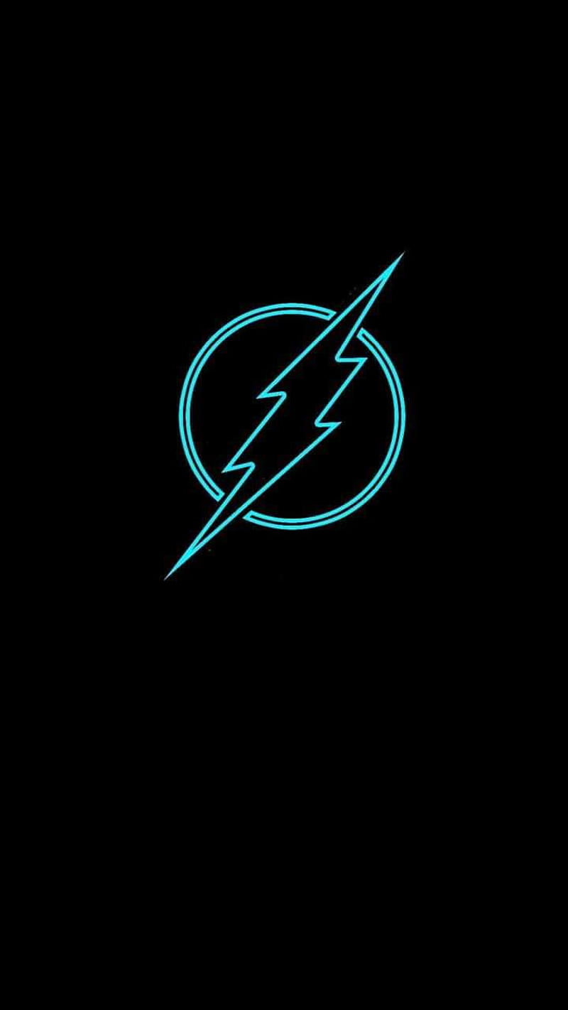 Flash, blue, lightning, theme, HD phone wallpaper
