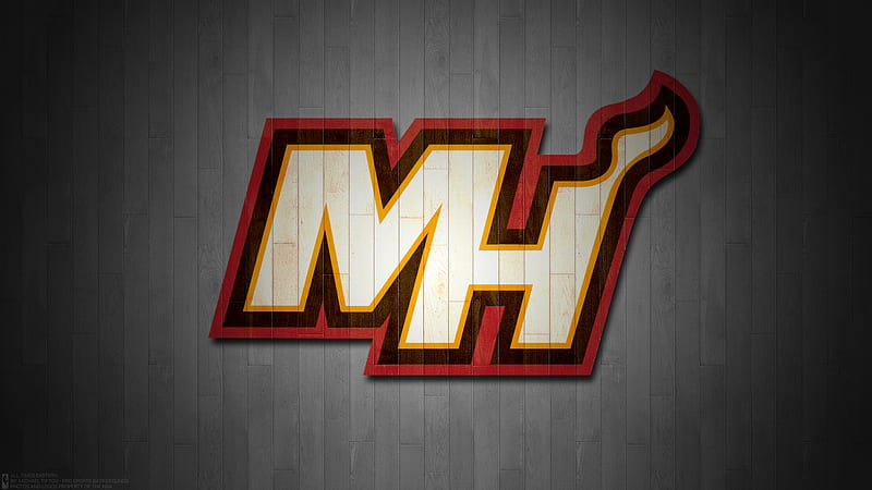Miami Heat Logo In Ash Background Basketball Sports, HD wallpaper
