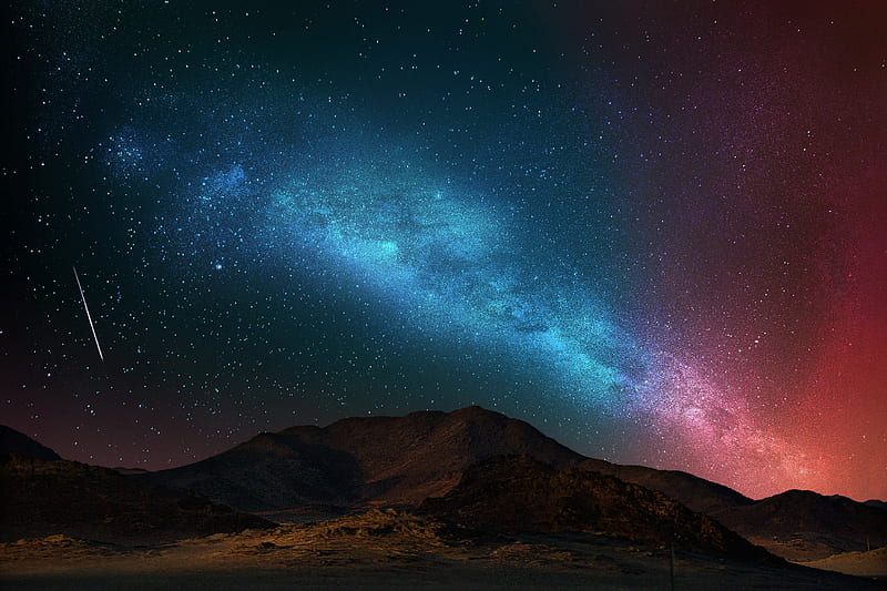 siempre, aurora, default, night, original, sky, stars, stoche, ubuntu, HD wallpaper