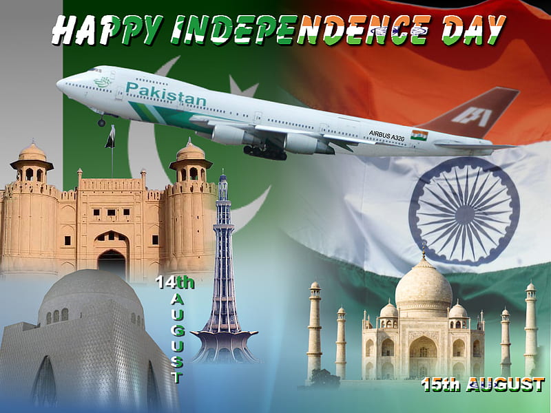 Independence Day, taj mahal, uae, emirates, dubai, india, lahore, bluebird, dxb, karachi, pakistan, irfan, pia, quaid-e-azam, HD wallpaper