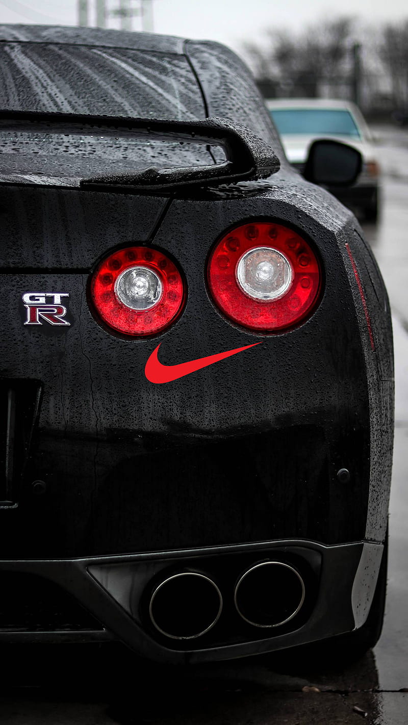 Nike NIssan GTR, brands, car r35, skyline, HD phone wallpaper