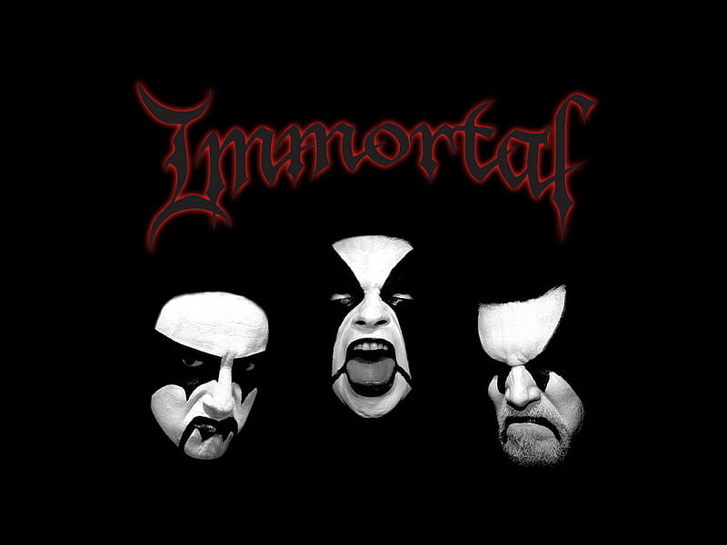 Immortal, metal, logo, music, band, black, face, HD wallpaper | Peakpx