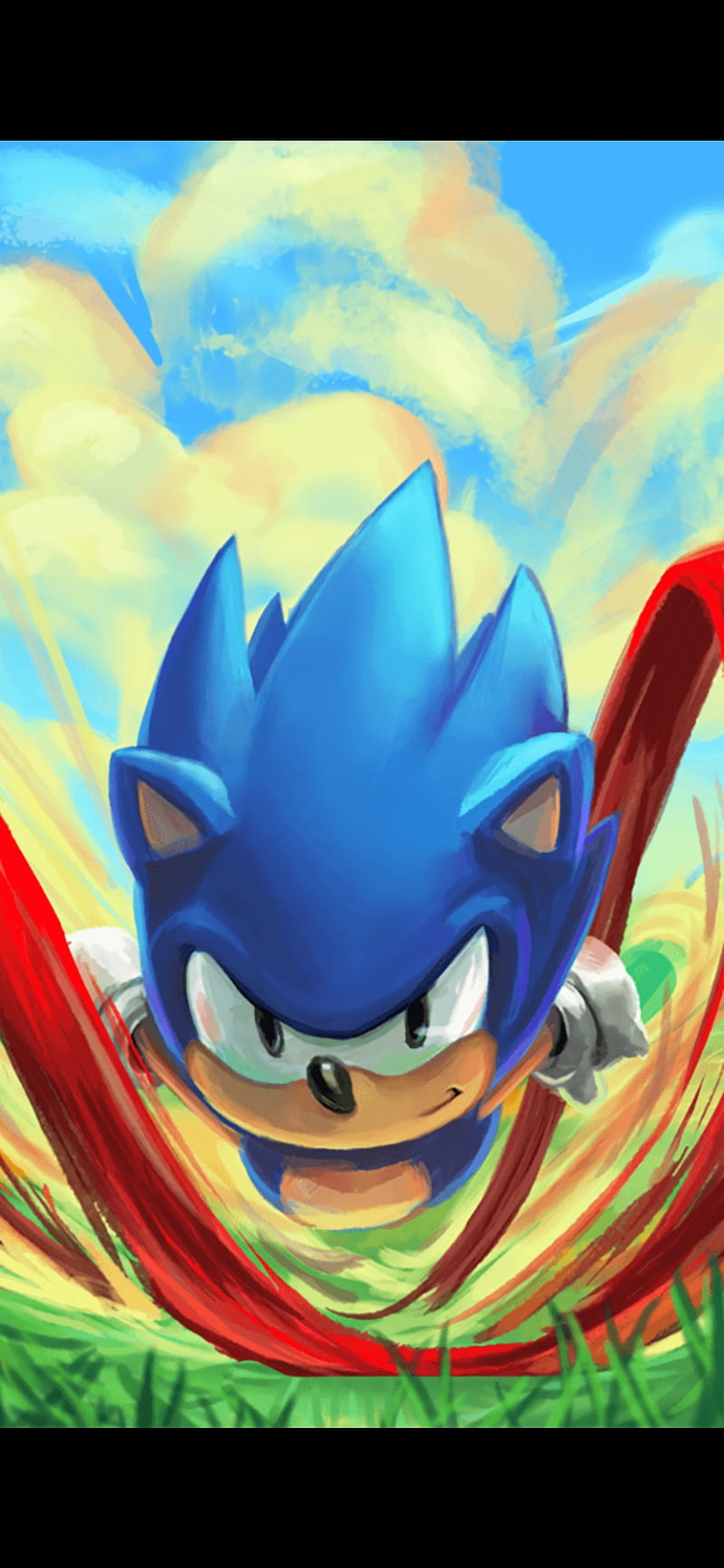 Download Sonic The Hedgehog in Joyful Acceleration Wallpaper  Wallpapers com