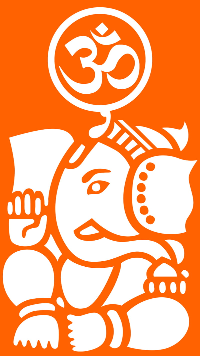 ganesh, hinduism, om, HD phone wallpaper