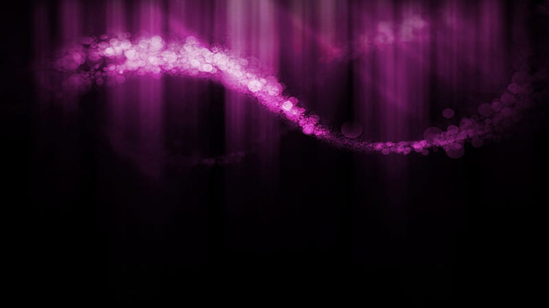 Abstract Bubble Wave - Purple, forma, purple, black background, graphics, abstract, illustration, HD wallpaper