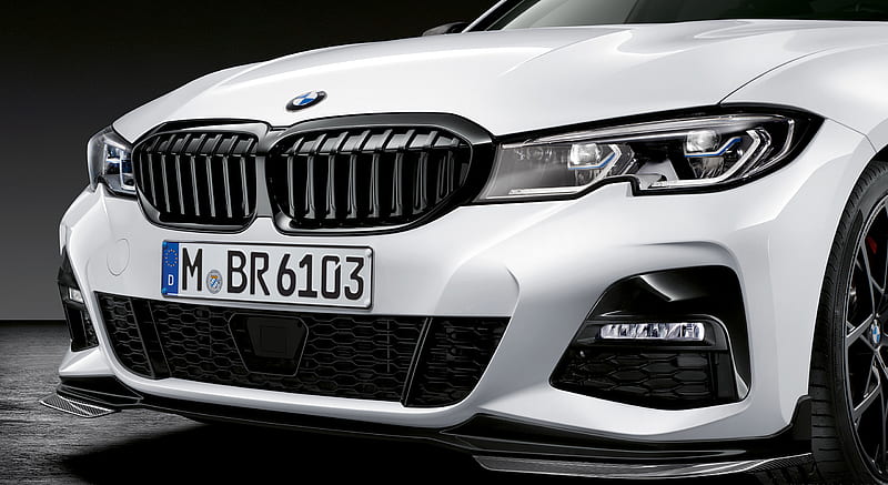 2019 BMW 3 Series M Performance Parts - Front Bumper , car, HD wallpaper