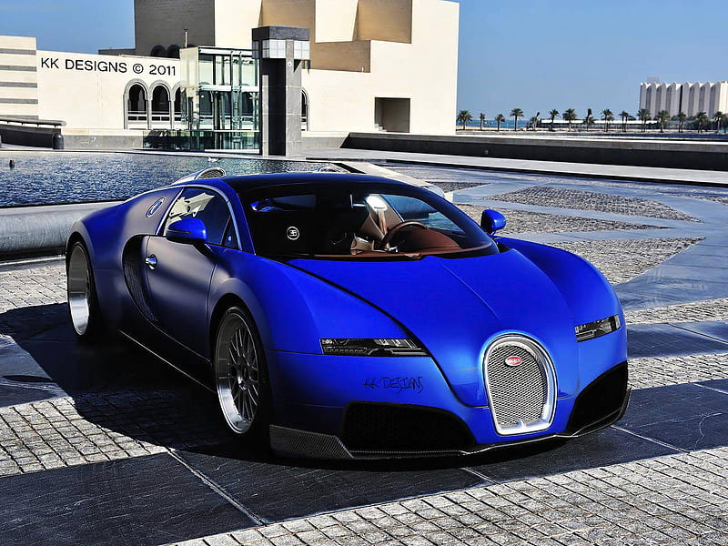 Bugatti Veyron Tuning, gt, bbs alloys, kkvt, bugatti tuning, vw, chrome bugatti, k k designs, chrome, bugatti veyron, car, beast, dub, blue, kumar khan, german, fastest car, alloys, virtual tuning, bbs rims, tuning, kk designs, bugatti veyron grand sport, blue bugatti, nexus, hop, bbs, arab, veyron, HD wallpaper