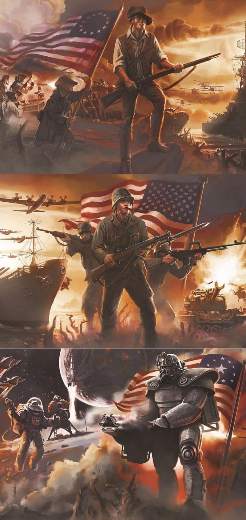сложенный американский флаг в fallout 4 фото 59