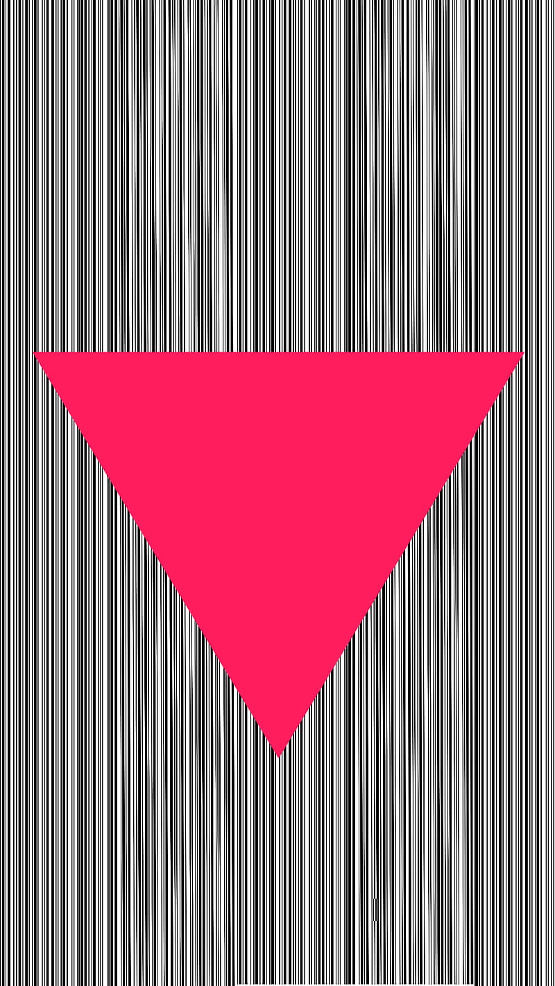 Pink Triangle, black, line, white, HD phone wallpaper