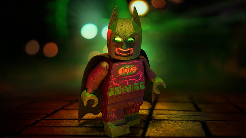 Joker in Batsuit Lego Movie, HD wallpaper