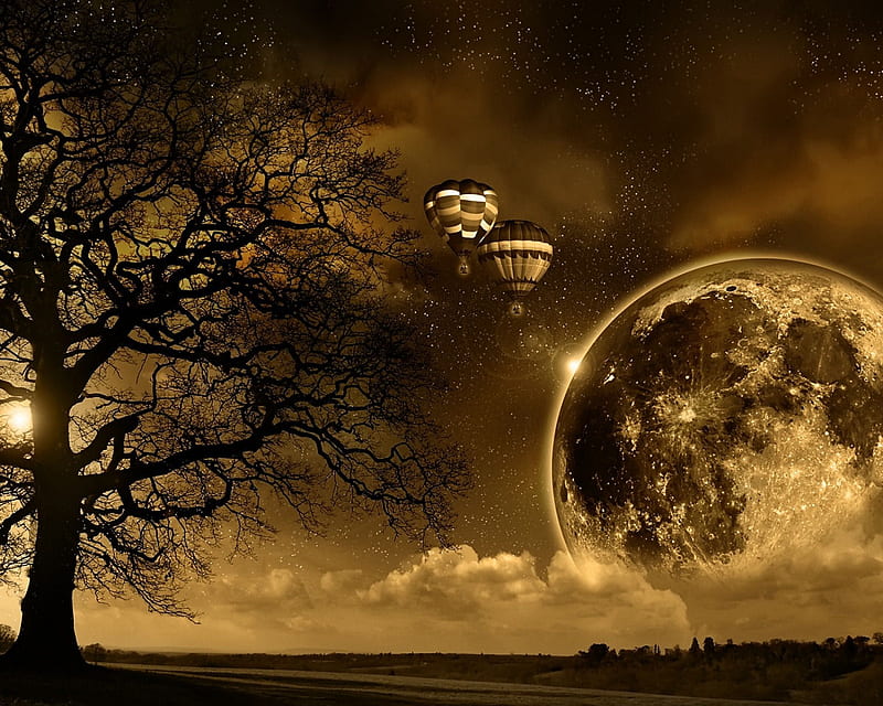 Dreamy, 1600x1280, awesome, brown, cool, night, note, HD wallpaper