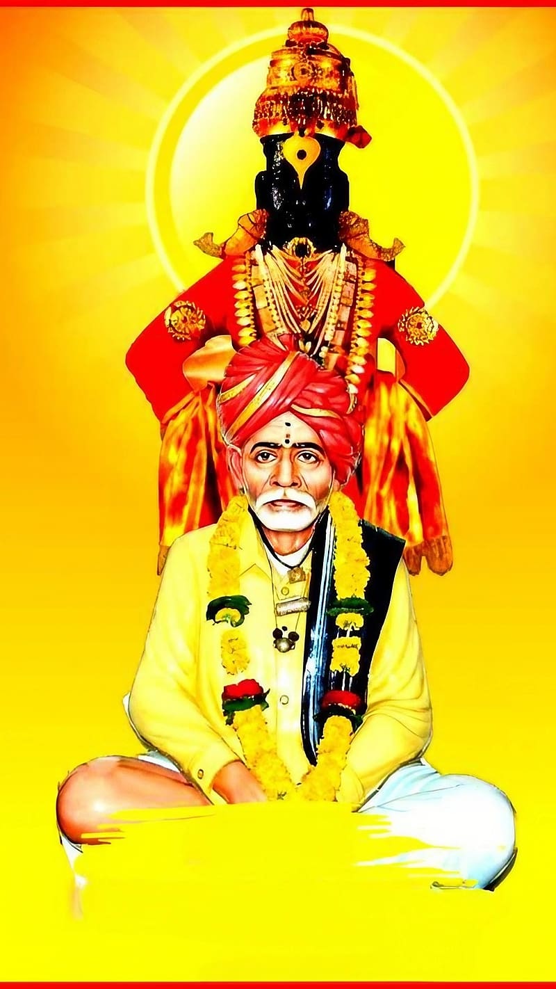 Balumama , Lord Vithhal Background, indian guru, HD phone wallpaper