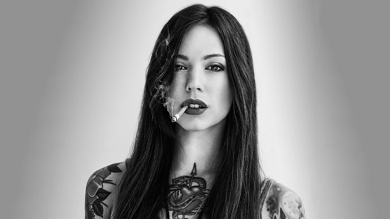 Tattoo, Women, Smoking, HD wallpaper Tattoo, Women, Smoking, HD wallpaper