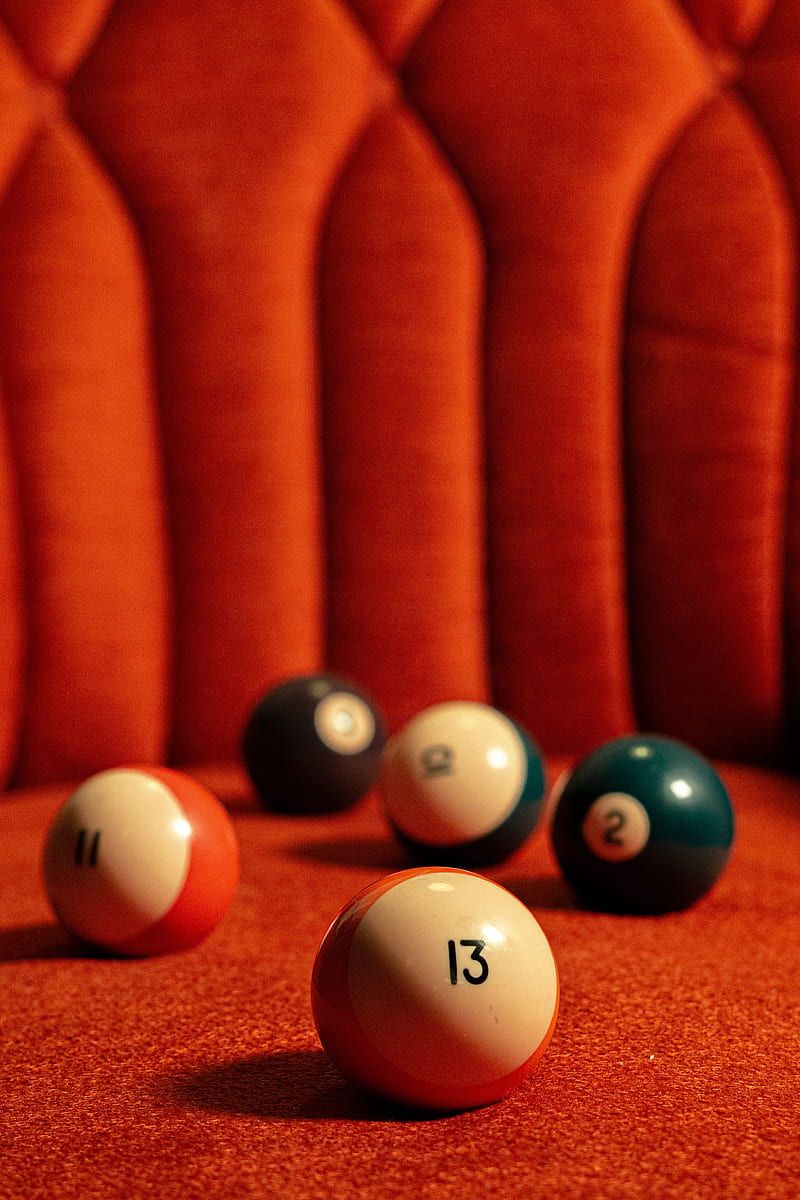 billiard balls, balls, billiards, numbers, HD phone wallpaper