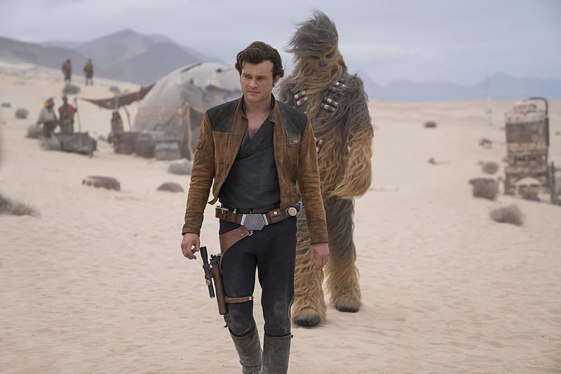 Han Solo And Chewbacca In Solo A Star Wars Story, solo-a-star-wars-story, 2018-movies, movies, alden-ehrenreich, han-solo, HD wallpaper