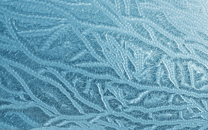 ice texture, winter background, frost texture, blue ice texture, ice background, frozen water texture, HD wallpaper
