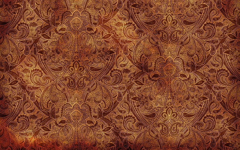 Texture, pattern, retro, brown, old, vintage, HD wallpaper