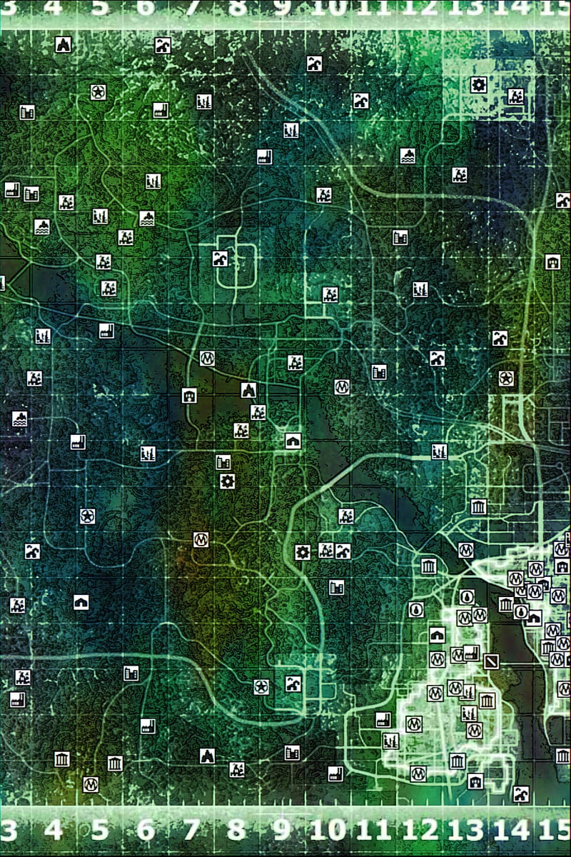 Detailed map of Fallout 3 world, Games, Mapsland