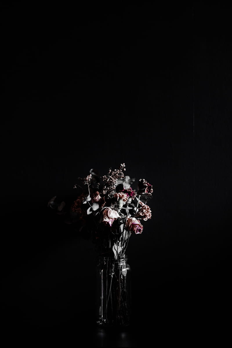 Flowers, bouquet, dark, HD mobile wallpaper | Peakpx