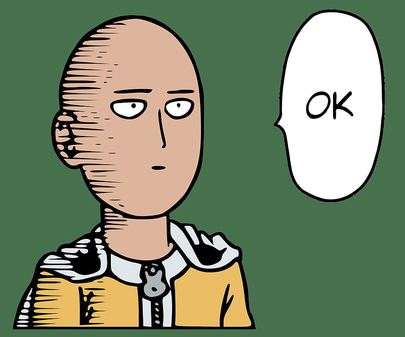 One punch man ok, funny, funnyface, onepunchman, onepunchmanfunny, saitama,  saitamafunnyface, HD wallpaper | Peakpx