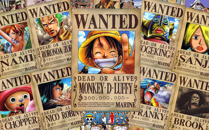 One Piece Wanted Poster, Anime Poster, Japanese Poster, Anime One Piece  Wanted Poster, Luffy/Ace Set, Gift for Fans : Amazon.de: Home & Kitchen