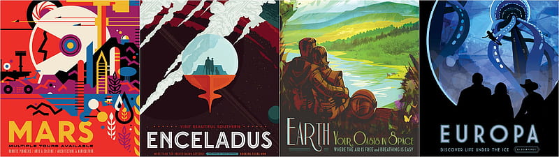 I Turned Some Of Those NASA Posters Into A Dual Monitor : R Multiwall, Mars Dual Monitor, HD wallpaper