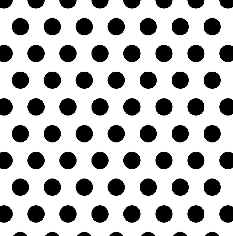 Black and White Dots, polka dots, HD phone wallpaper