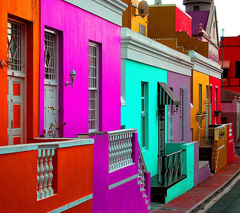 Colorful Houses, HD wallpaper