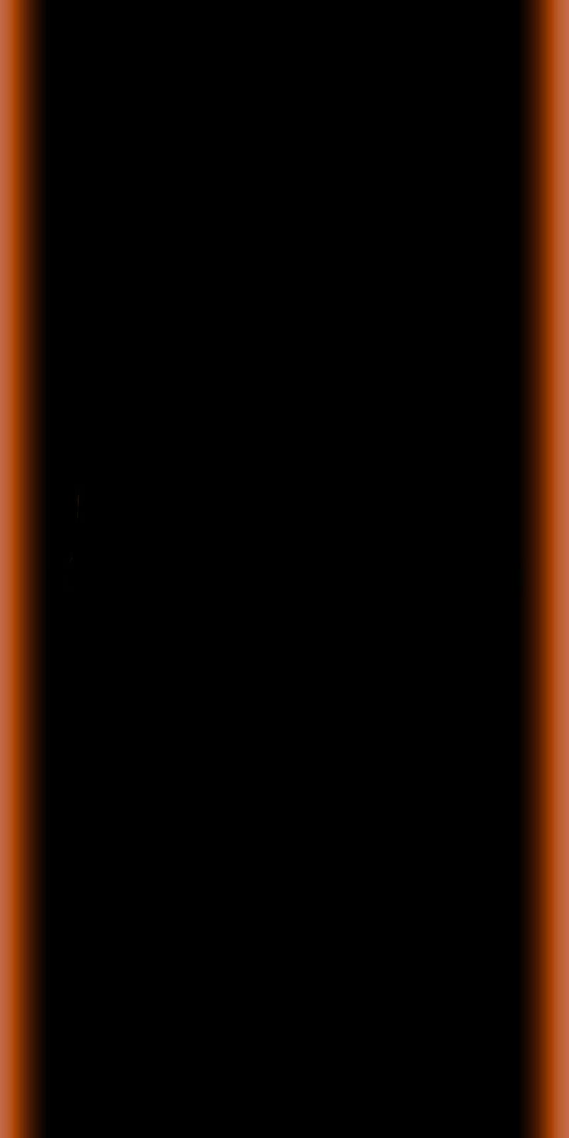 Orangeneon, edge, galaxy, light, orange, HD phone wallpaper