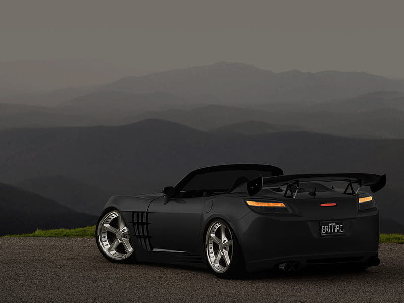 Ermac - Saturn Sky, red, 2007, line, car, sky, ermac, saturn, HD wallpaper