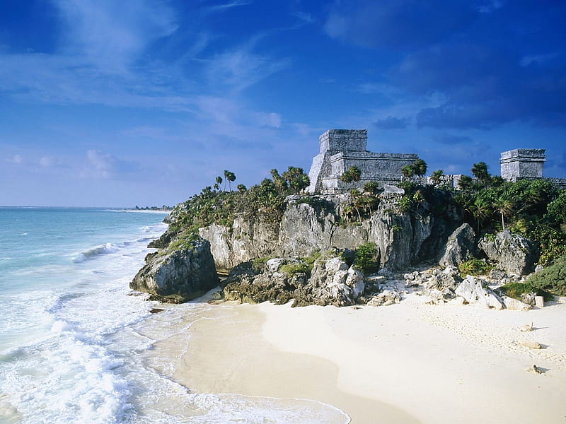 Mayan Ruins Tulum Mexico-Travel in the world - graphy, HD wallpaper