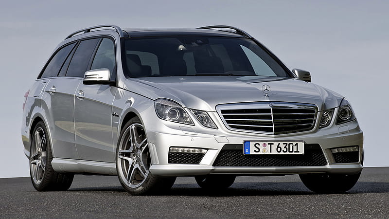 Mercedes-Benz, Mercedes-Benz E 63 AMG Estate, Car, Luxury Car, Silver Car, Station Wagon, HD wallpaper