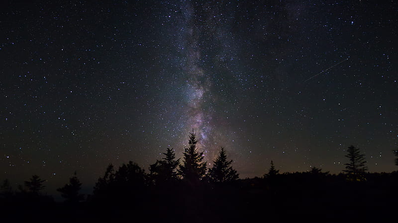 Milky Way From Cadillac Mountain , milky-way, universe, graphy, digital-universe, scifi, stars, HD wallpaper