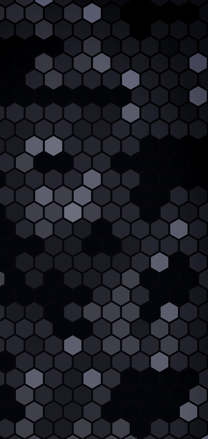 Hexa, effect, good, gray, hexagonal, leaves, luck, mass, modern, HD phone wallpaper