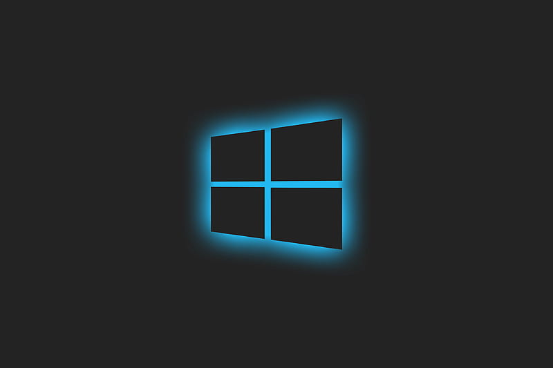Windows Glowing Logo Blue , windows, computer, logo, HD wallpaper