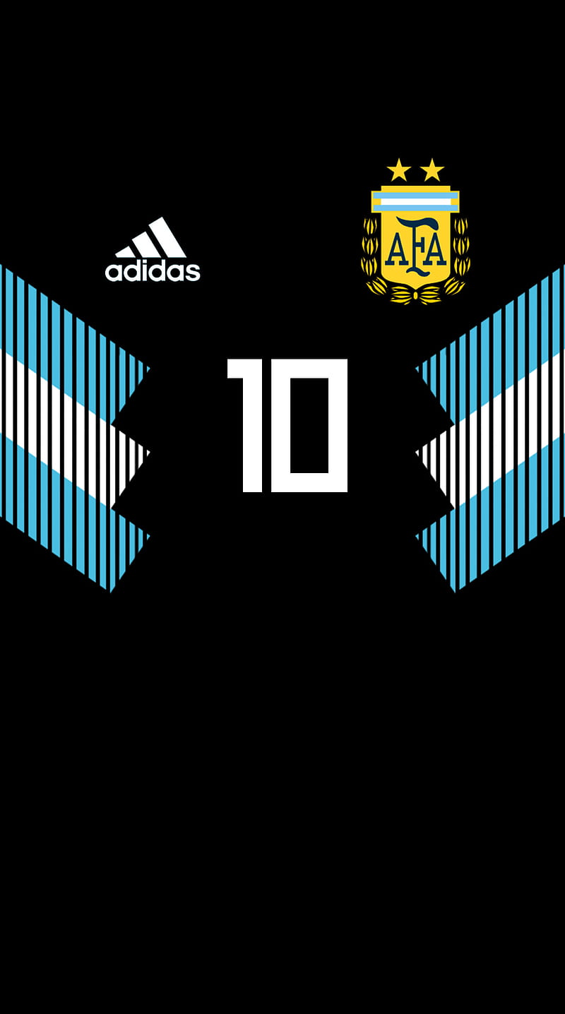 Black Arg WC 2018, adidas, argentina, lionel messi, messi, rusia 2018, russia 2018, world cup, HD phone wallpaper