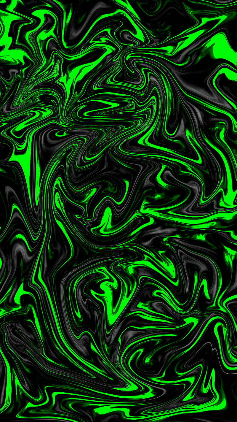 Green Abstract Liquid, fluid, lava, oil, HD phone wallpaper | Peakpx