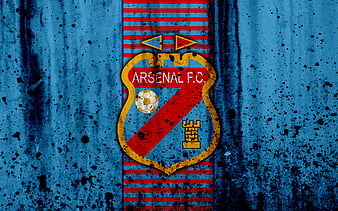 Arsenal FC, Argentinean football club, Argentine Primera Division, red-blue  logo, HD wallpaper